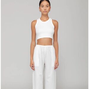 LESET Kelly racerback tank - white, size xs